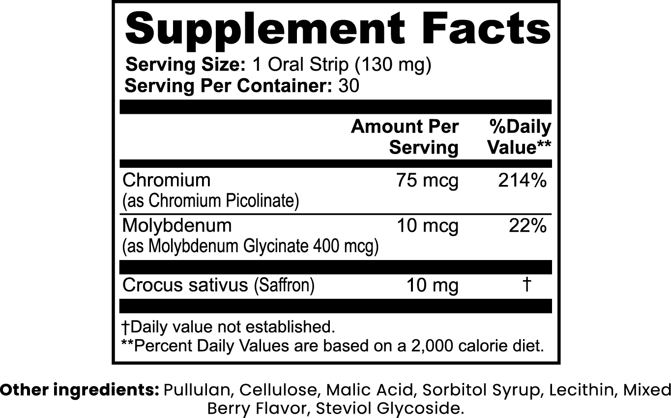 Appetite Balance And Weight Support Strips Mixed Berry 30 Count