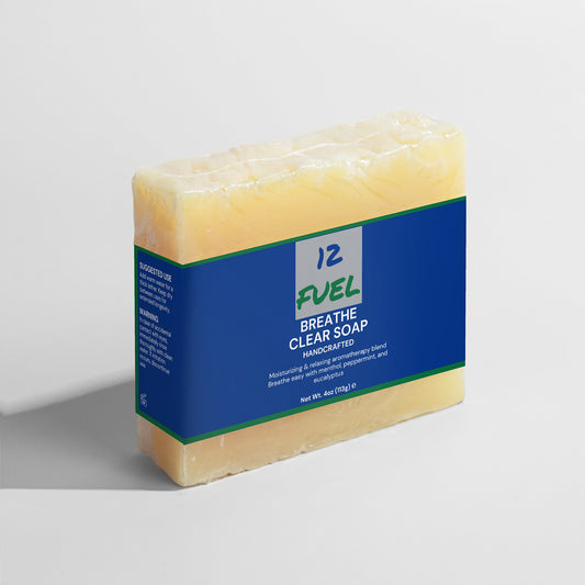 Breathe Clear Soap — Eucalyptus, Peppermint & Eucalyptus Aromatic Bar (4 oz / 113 g)