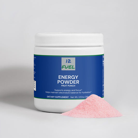 Energy Powder — Fruit Punch, Sugar-Free , Balanced Energy & Focus (4.94 oz)