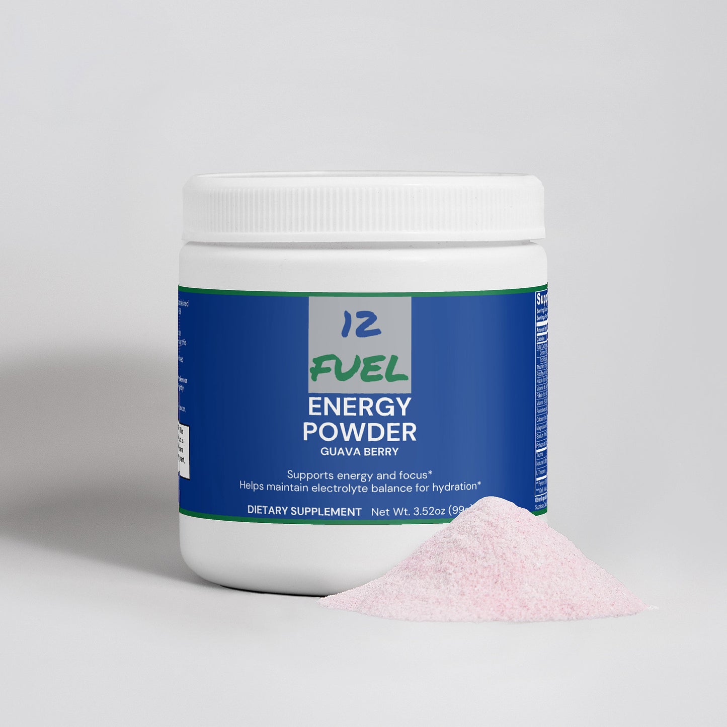 Energy Powder — Guava Berry, Sugar-Free, Balanced Energy & Focus (4.23 oz)