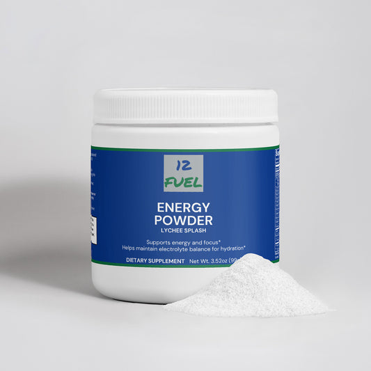 Energy Powder — Lychee Splash, Sugar-Free, Balanced Energy & Focus (4.94 oz)