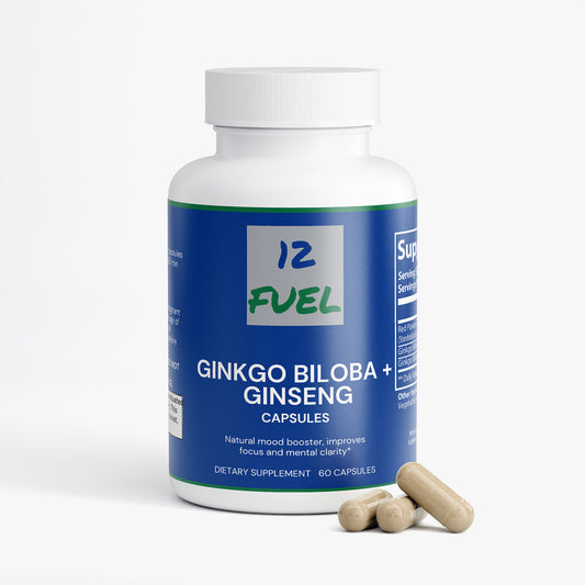 Ginkgo Biloba + Ginseng — Focus & Vitality Support (60 Capsules)