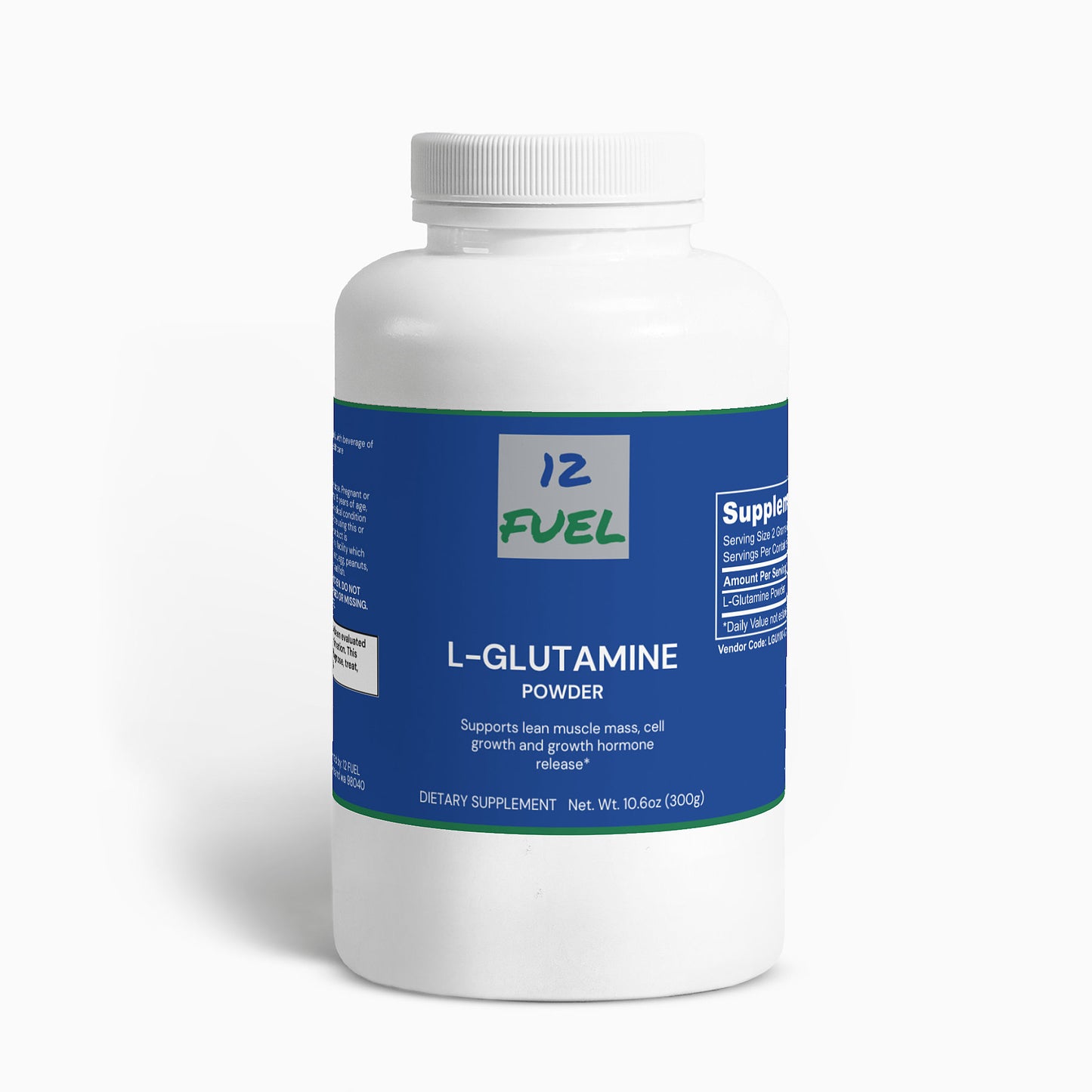 L-Glutamine Powder — Unflavored (300 g)