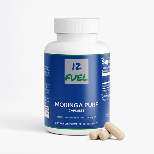 Moringa Pure — Whole-Leaf Moringa Oleifera (Vegan Capsules, 60 ct)
