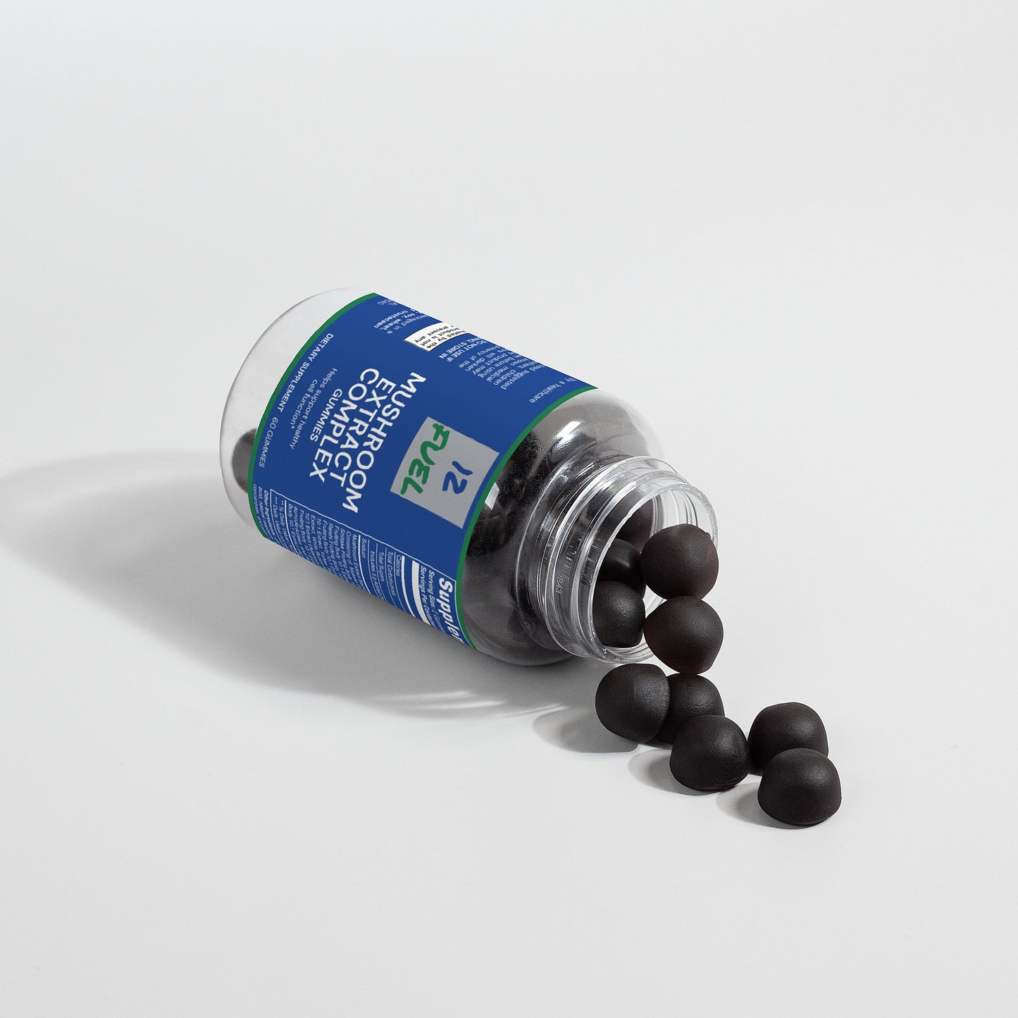 Mushroom Extract Complex Gummies — 10-Mushroom Blend • Raspberry • 60 Gummies