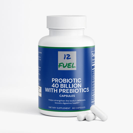 Probiotic 40 Billion with Prebiotics — 4 Strains + MAKTREK® (60 Capsules)