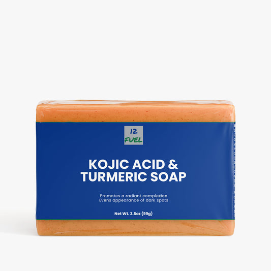 Kojic Acid & Turmeric Soap — Brightening, Nourishing Cleanser for Face & Body (3.5 oz)