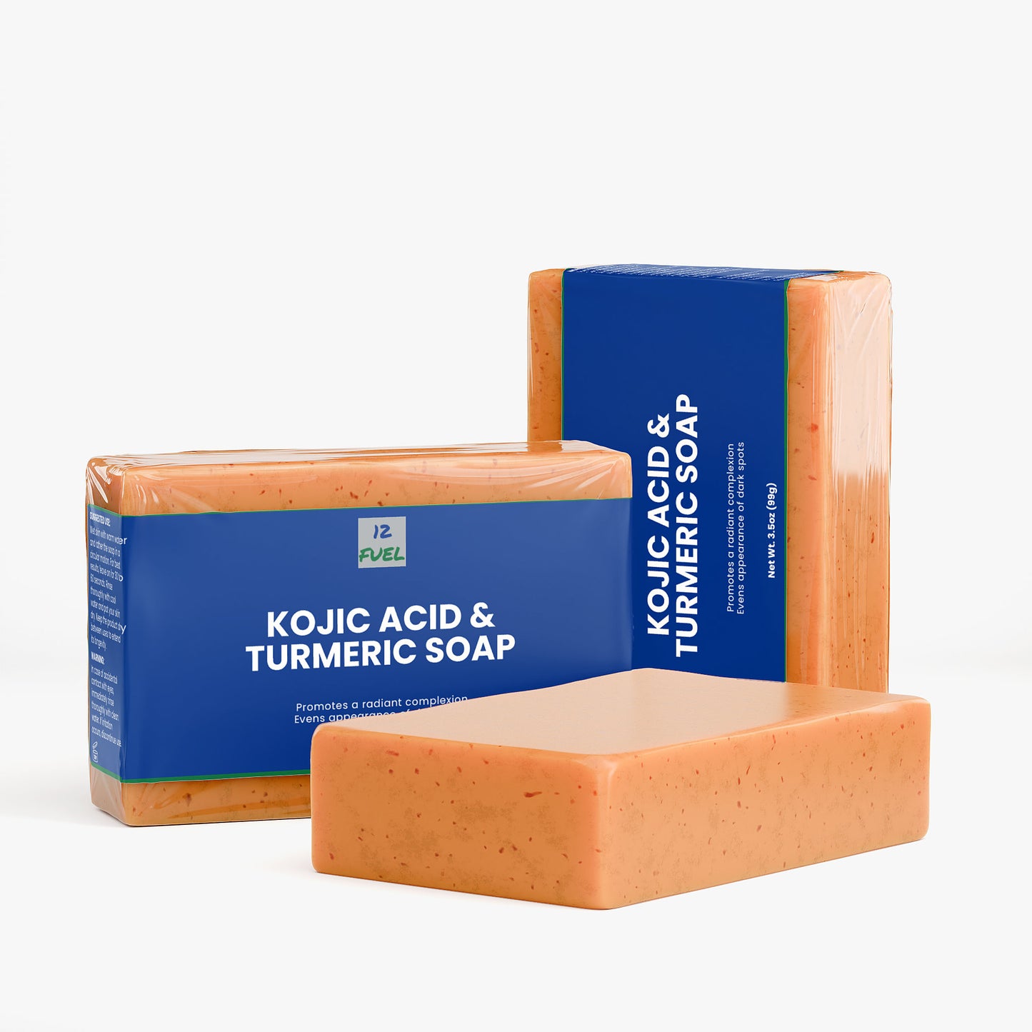 Kojic Acid & Turmeric Soap — Brightening, Nourishing Cleanser for Face & Body (3.5 oz)