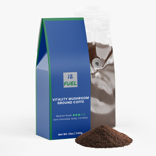 Vitality Mushroom Coffee — Medium Roast (12 oz)