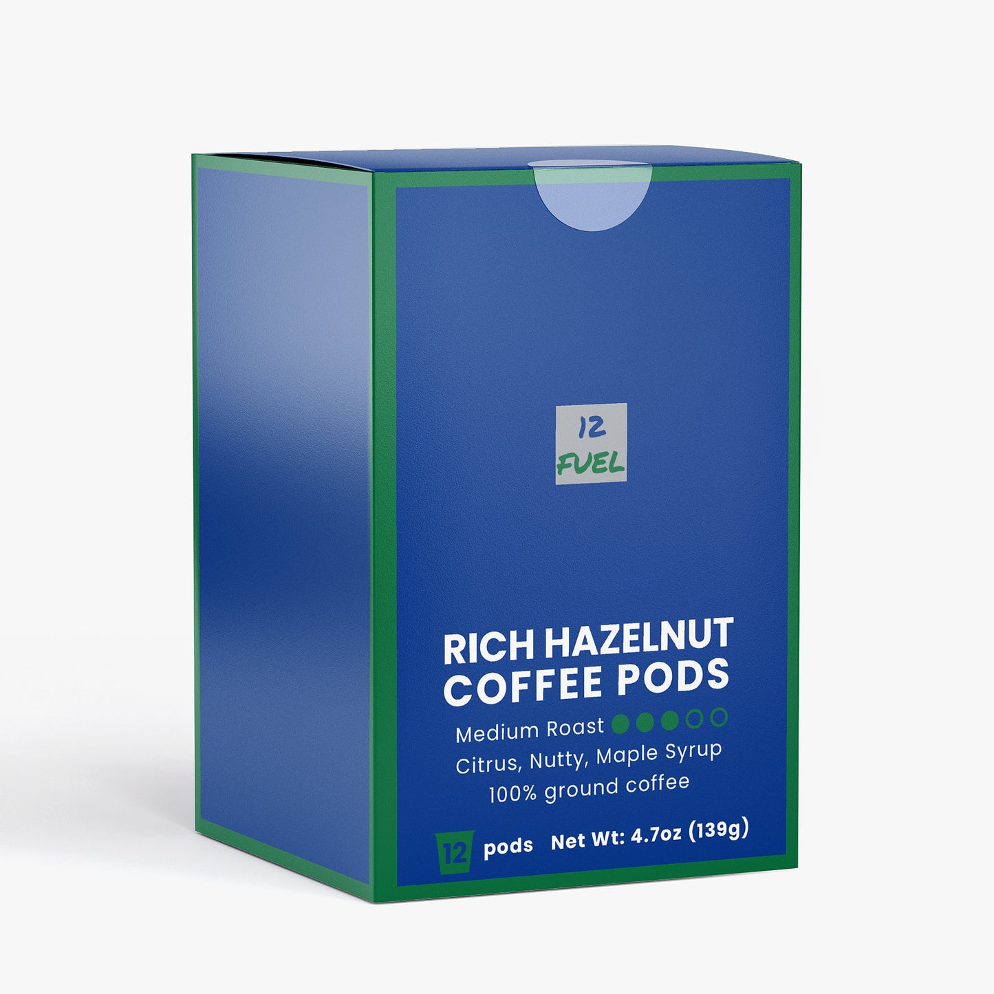 Rich Hazelnut Coffee Pods (Medium Roast) — 12 Pods