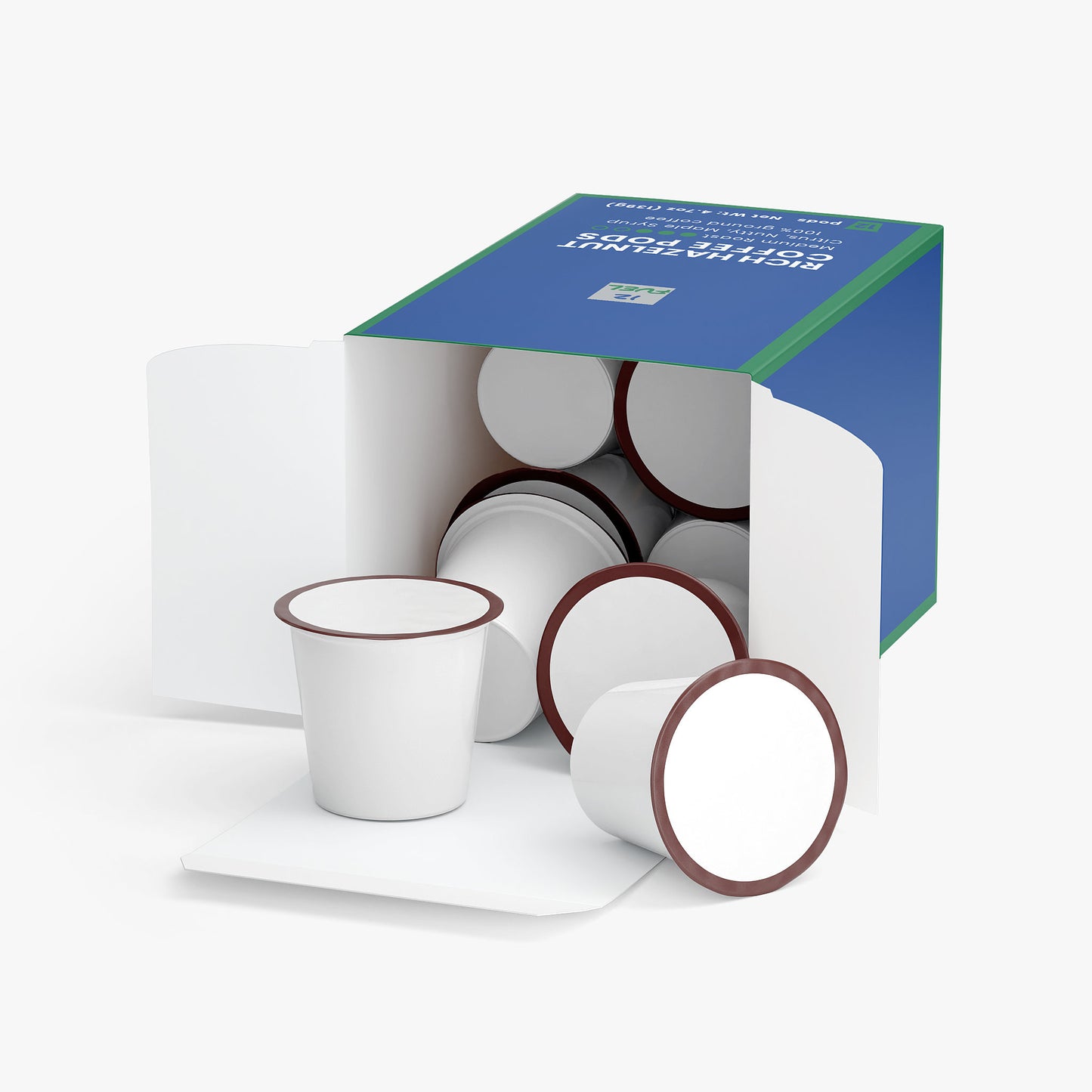 Rich Hazelnut Coffee Pods (Medium Roast) — 12 Pods