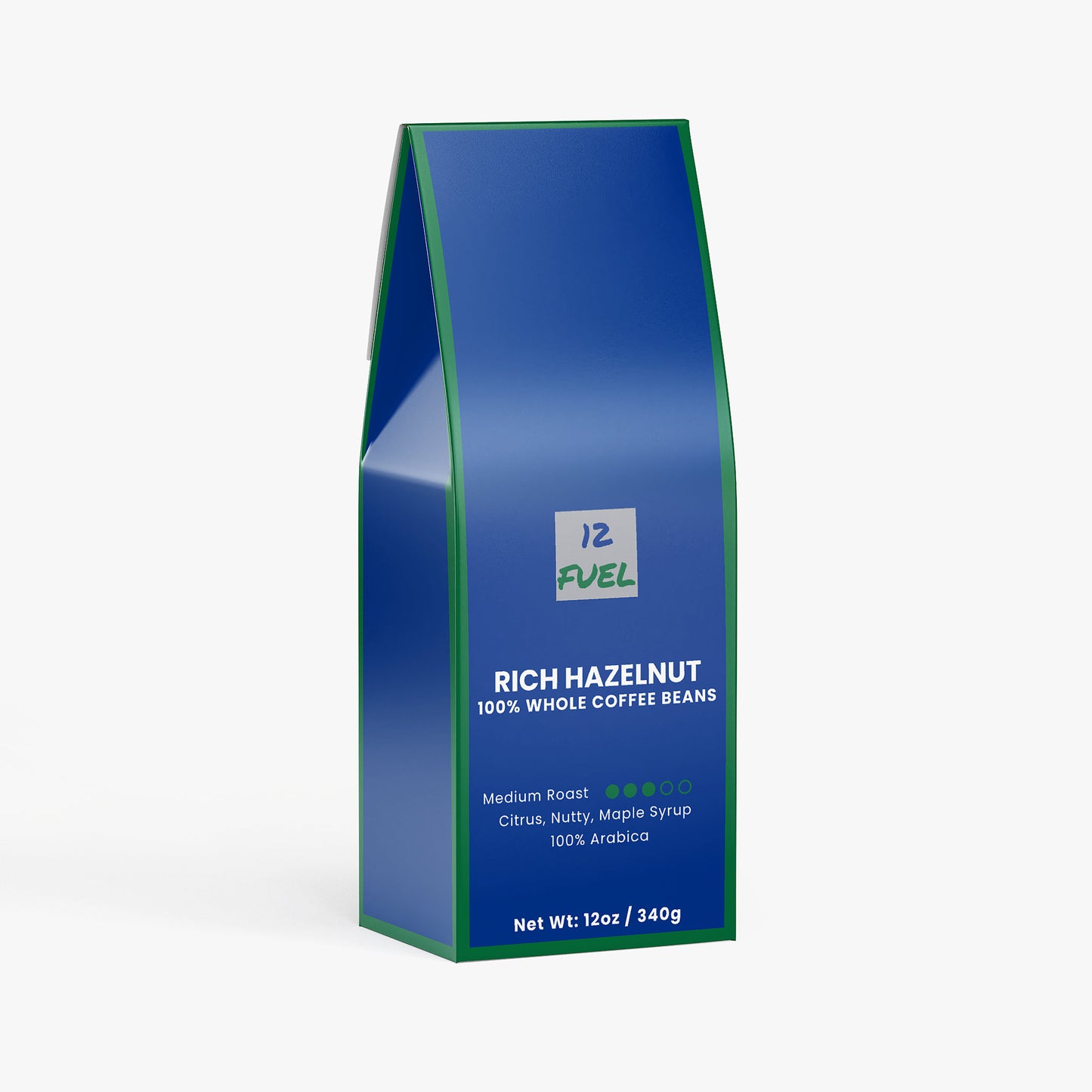 Rich Hazelnut Coffee (Medium Roast) — 12 oz Whole Bean