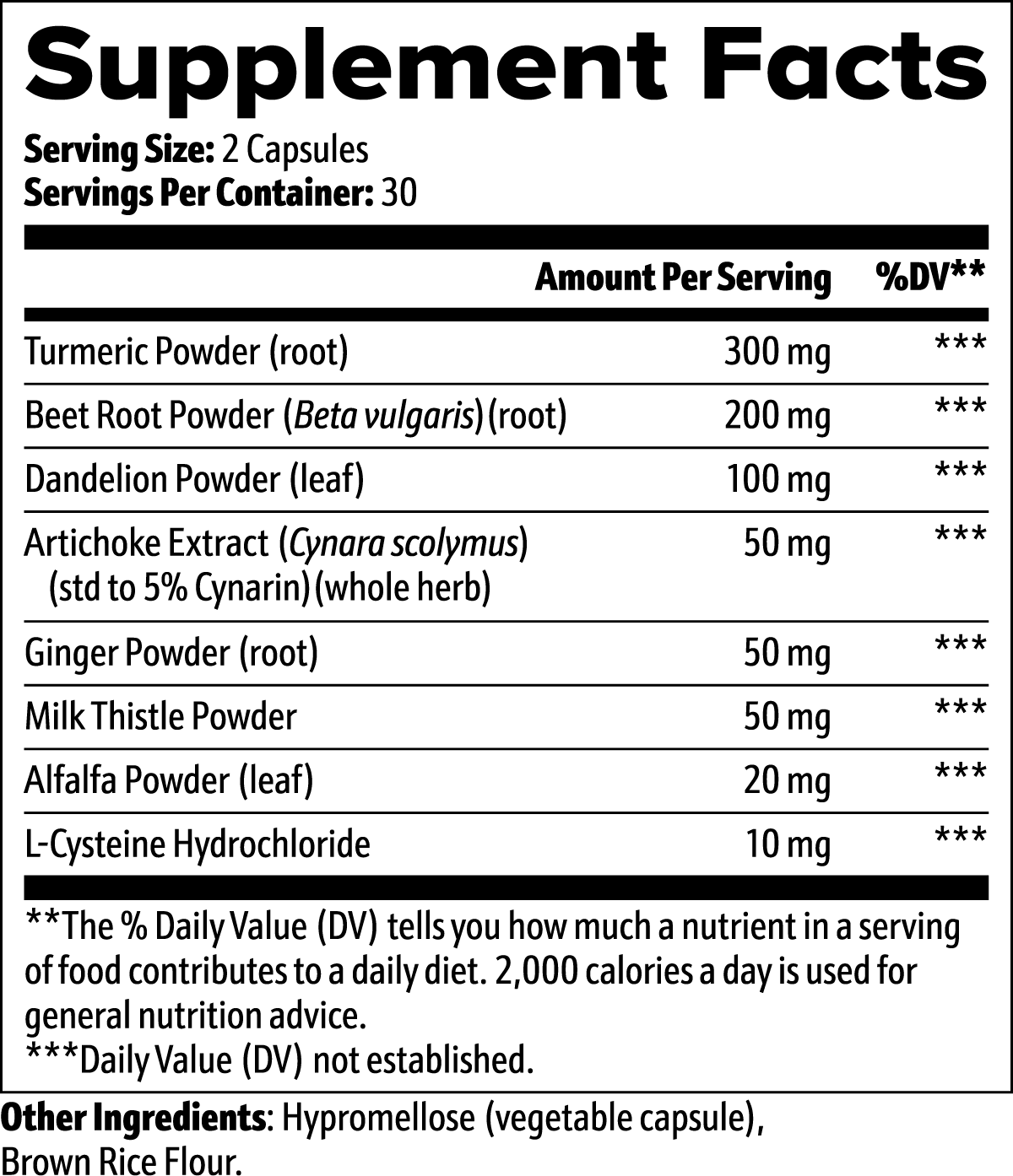 Liver Support — Daily Detox & Antioxidant Blend* (60 Capsules)