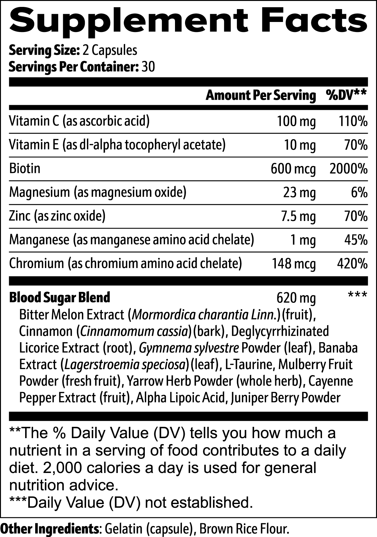 Metabolic Wellness Blend — Bitter Melon + Cinnamon (60 Capsules)