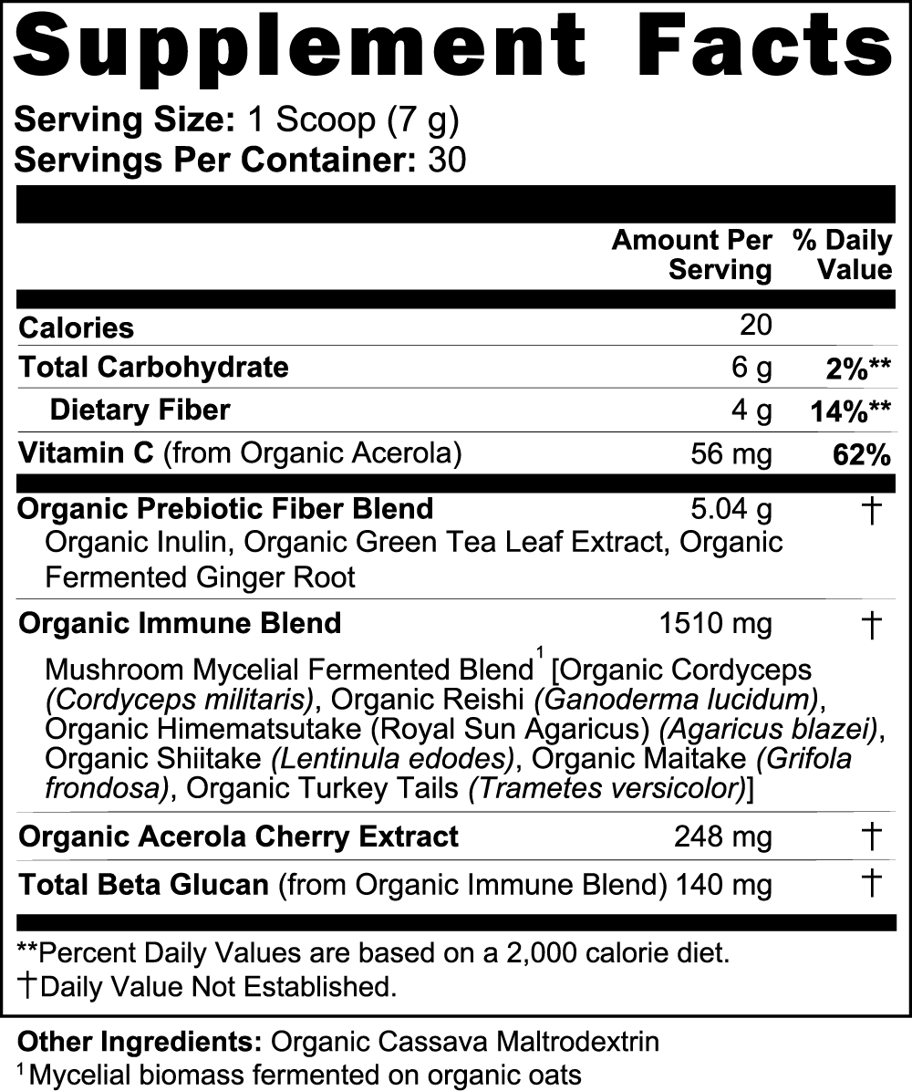 Fermented Mushroom Blend — Organic 6-Mushroom Powder (210 g)