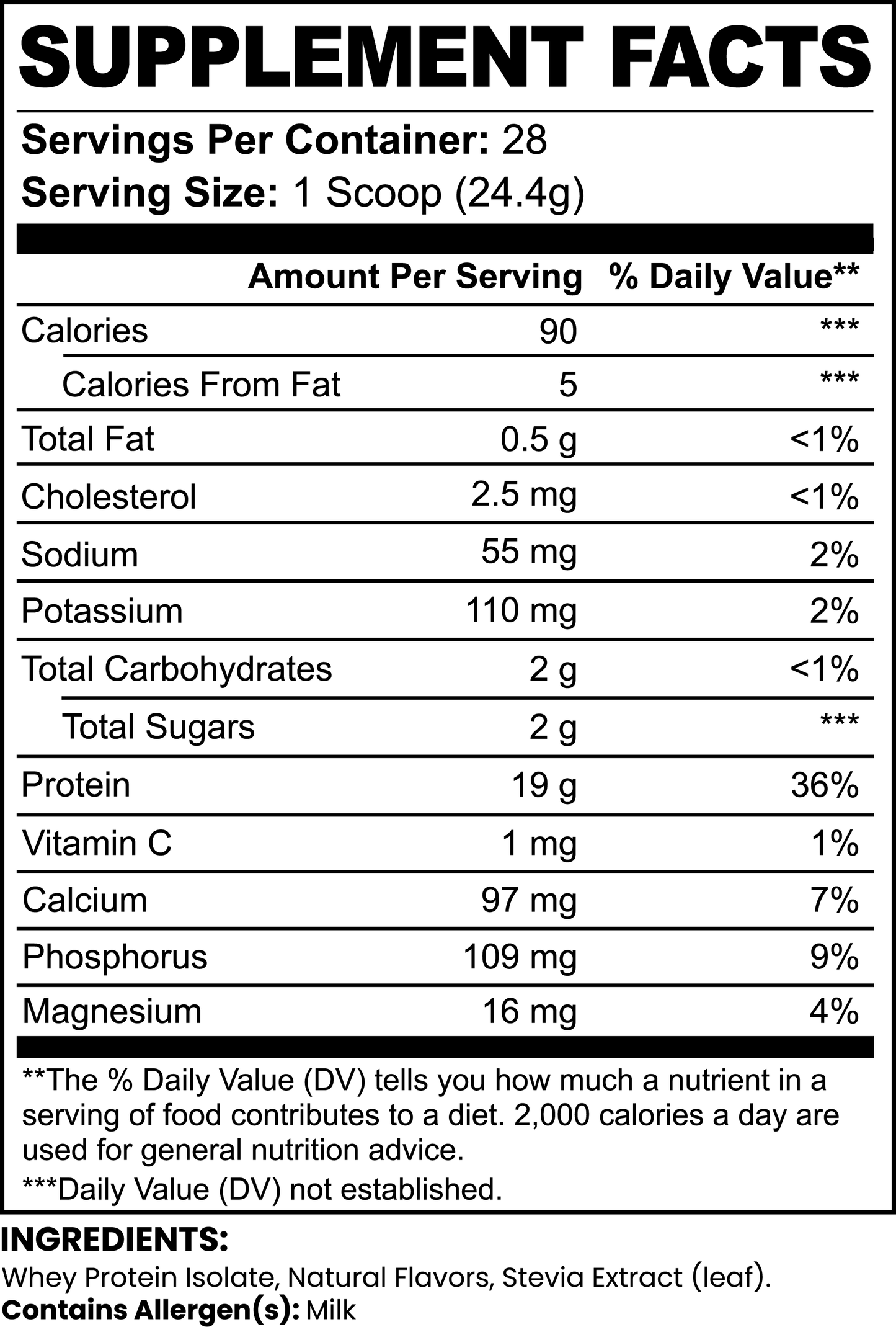 Pure3 100% Whey Protein Isolate – Vanilla*