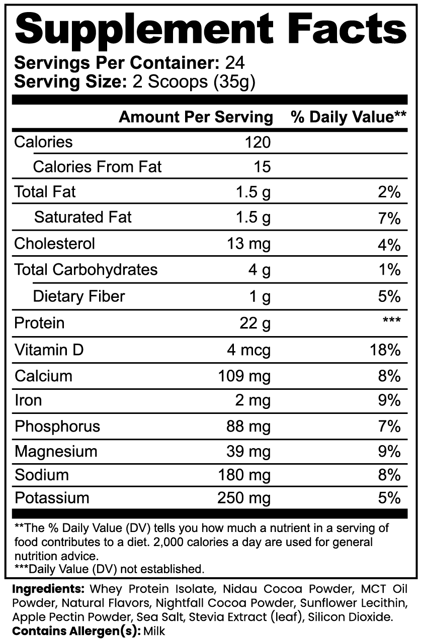 Advanced 100% Whey Protein Isolate – Chocolate (29.6 oz / 839 g)