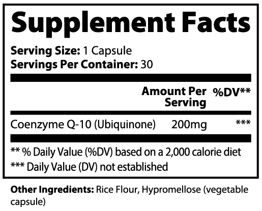 CoQ10 Ubiquinone — Cellular Energy Support (30 Capsules)