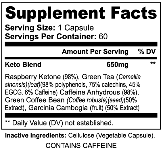 Keto-5 — Keto Lifestyle Support Capsules (60 ct)