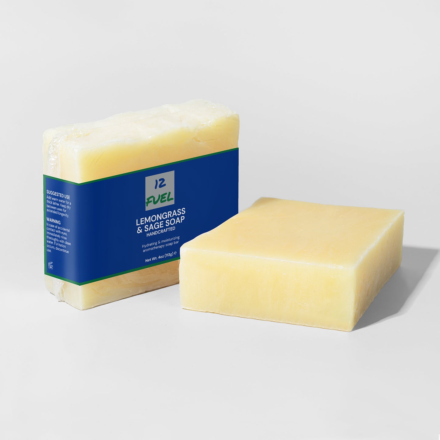 Lemongrass & Sage Soap — Gentle Cleanser for Sensitive Skin (4 oz)