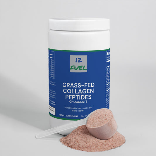 Grass-Fed Collagen Peptides — Chocolate, Types I & III Hydrolyzed (378 g)