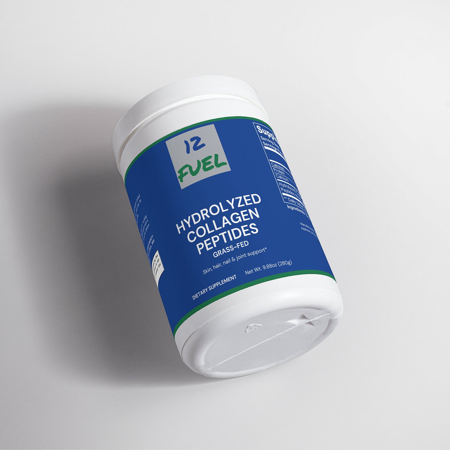Grass-Fed Hydrolyzed Collagen Peptides — Unflavored, Types I & III (280 g)