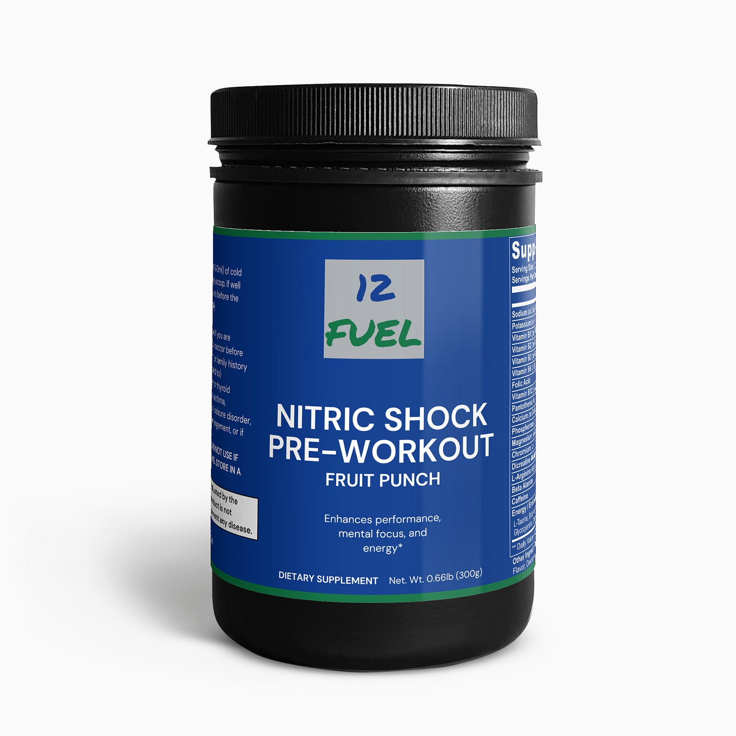 Nitric Shock Pre-Workout Powder (Fruit Punch)