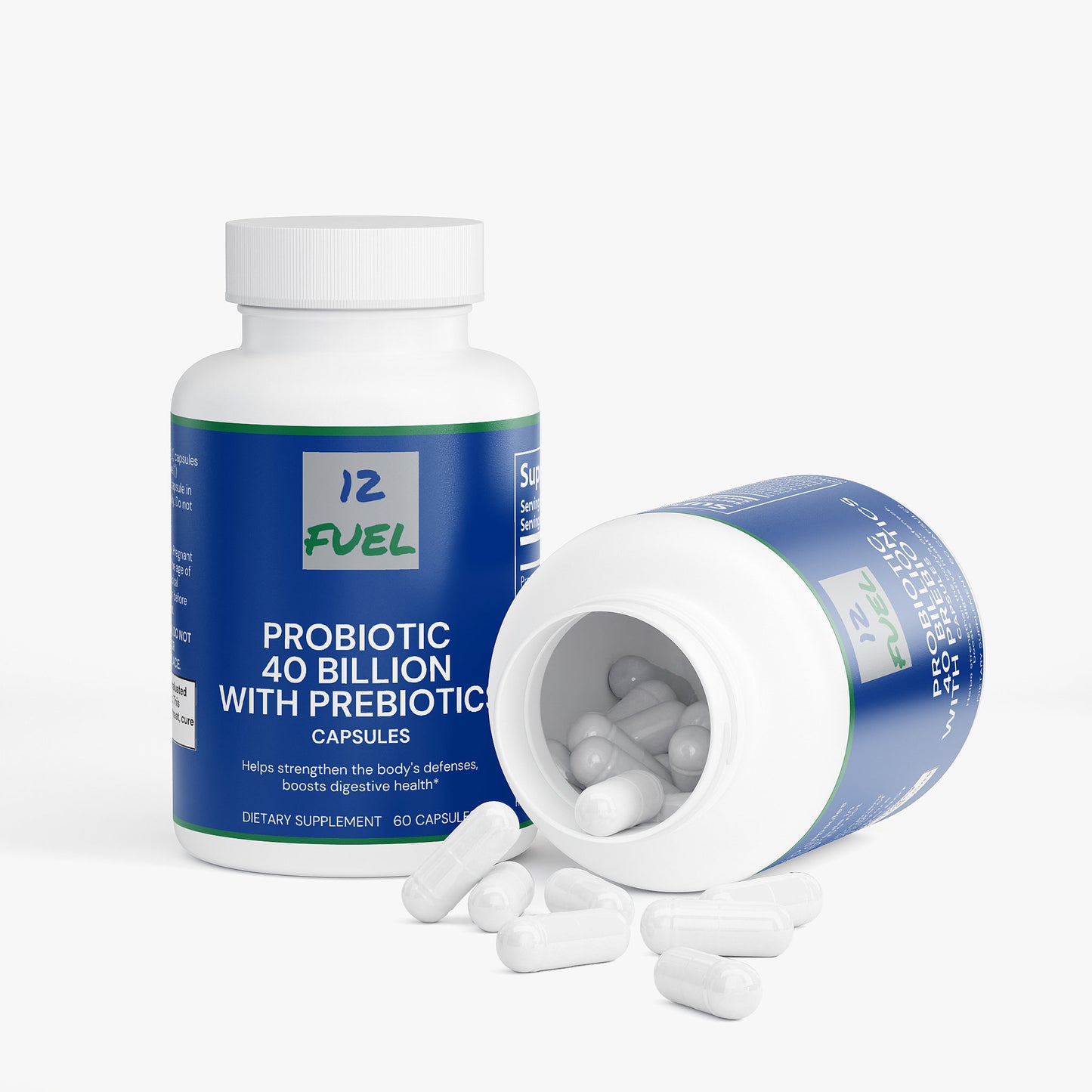 Probiotic 40 Billion with Prebiotics — 4 Strains + MAKTREK® (60 Capsules)