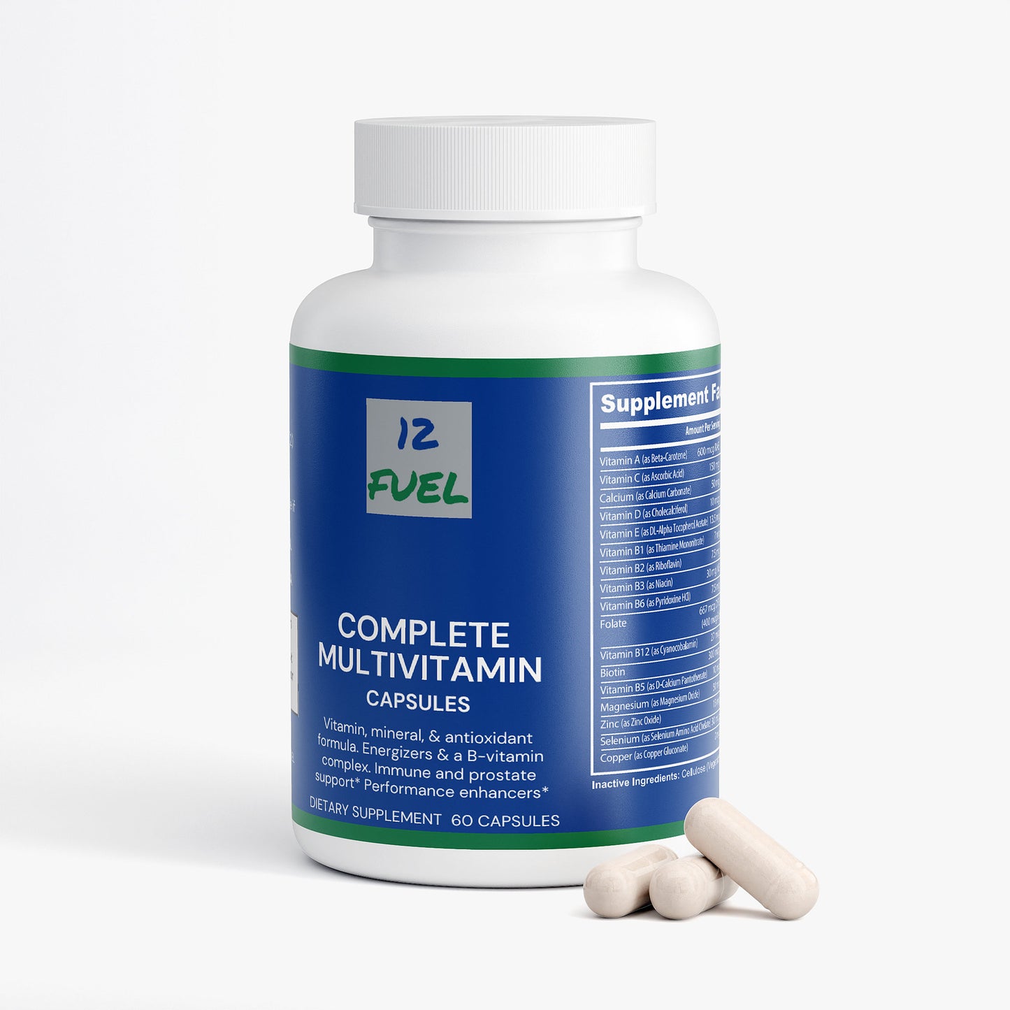 Complete Multivitamin — Daily Vitamins, Minerals & Antioxidant Blend (60 Capsules)