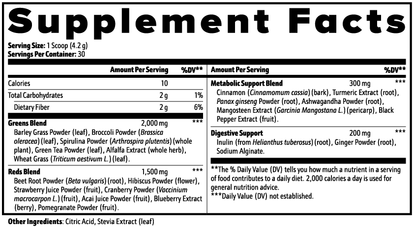 Greens Superfood — Daily Plant-Based Nutrient Blend (126 g)